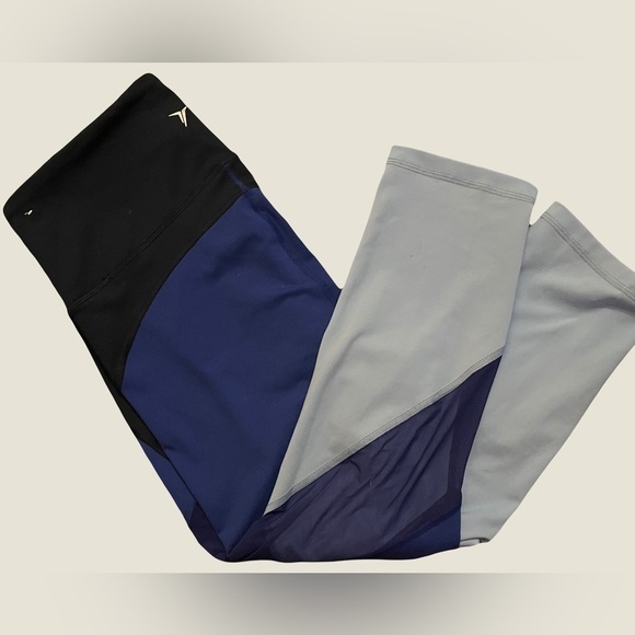Old Navy Active Color Block Mesh Panel Capri Legging - Picture 2 of 3